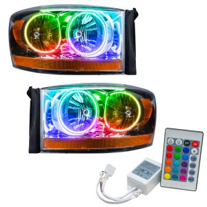 Dodge Ram Headlight Assembly - ORACLE Lighting - ColorSHIFT w/ Simple Controller - 2006